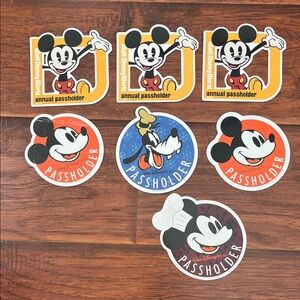 (7) Disney Annual Passholder Magnets